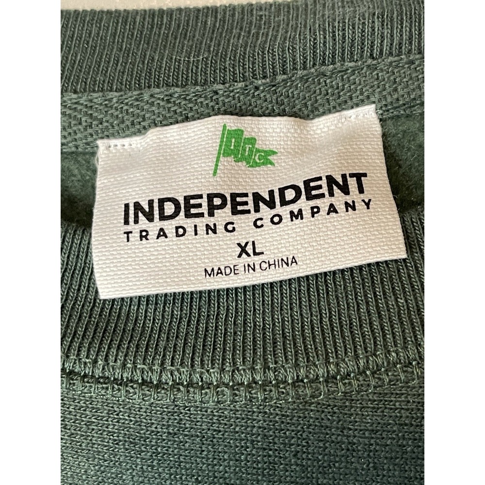 Simply Lemonade Embroidered Crew Neck Sweatshirt Green Size XL - Picture 6 of 11